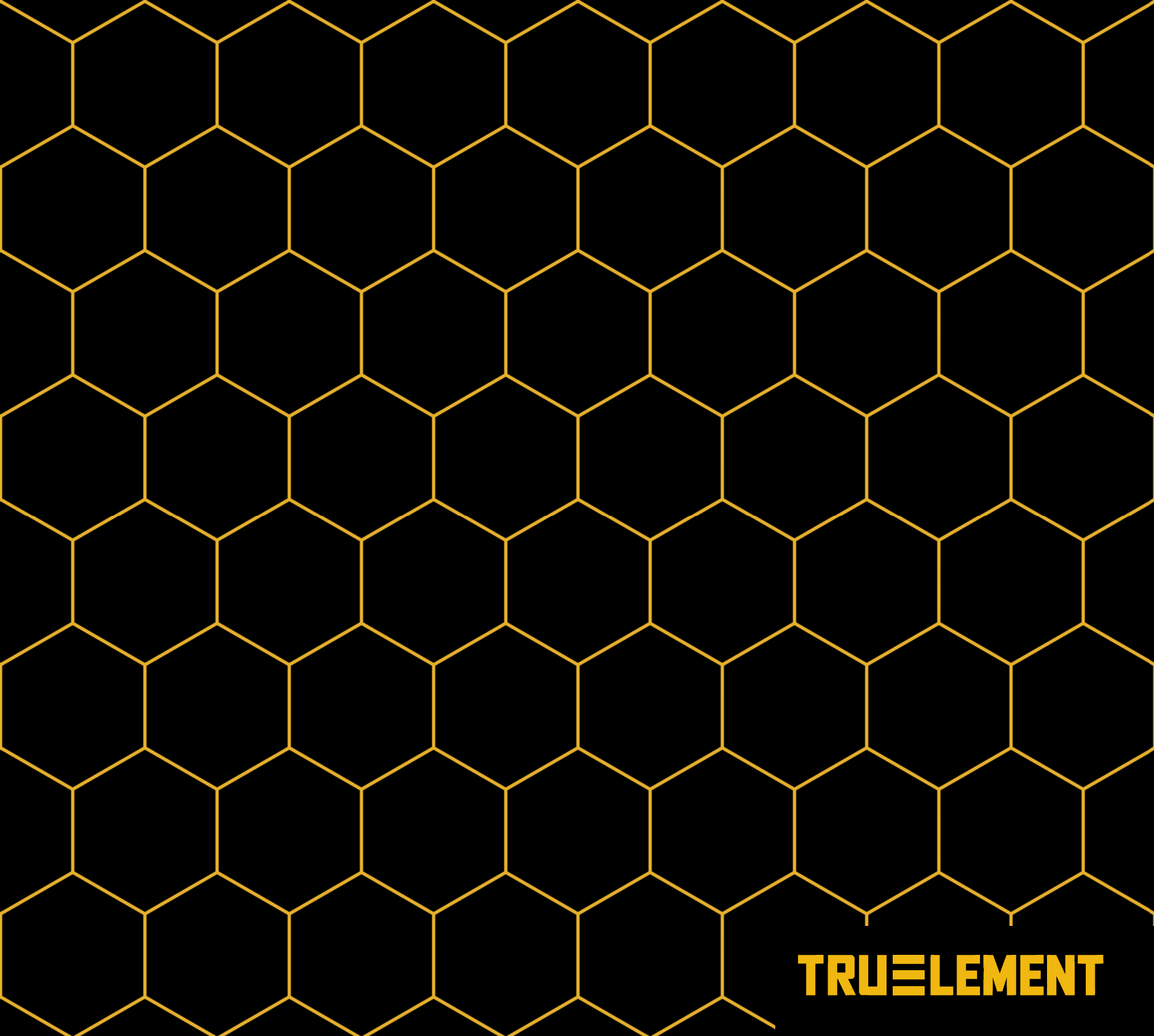 Bienenwachstuch mit Kokosöl Golden Hexagon